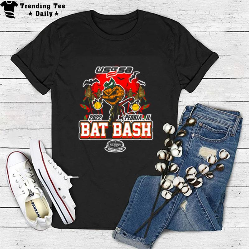 Usssa Bat Bash 2022 Peoria Illinois Louisville Sports Complex Logo T-Shirt