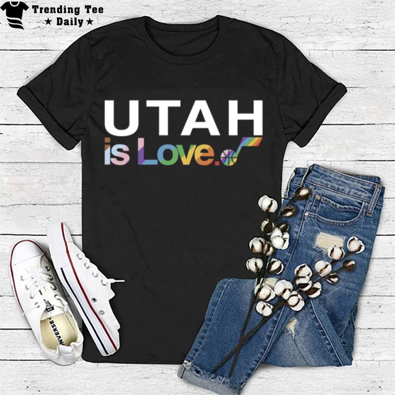 Utah Jazz Is Love Pride T-Shirt