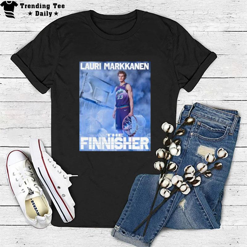 Utah Jazz Lauri Markkanen The Finnisher T-Shirt