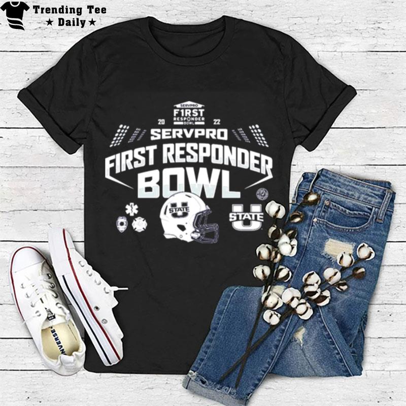 Utah State Aggies 2022 Servpro First Responder Bowl T-Shirt