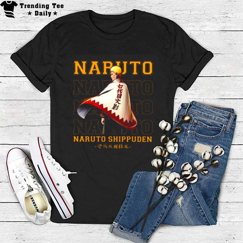 Uzumaki Naruto Kanji Cloak Naruto Shippuden T-Shirt