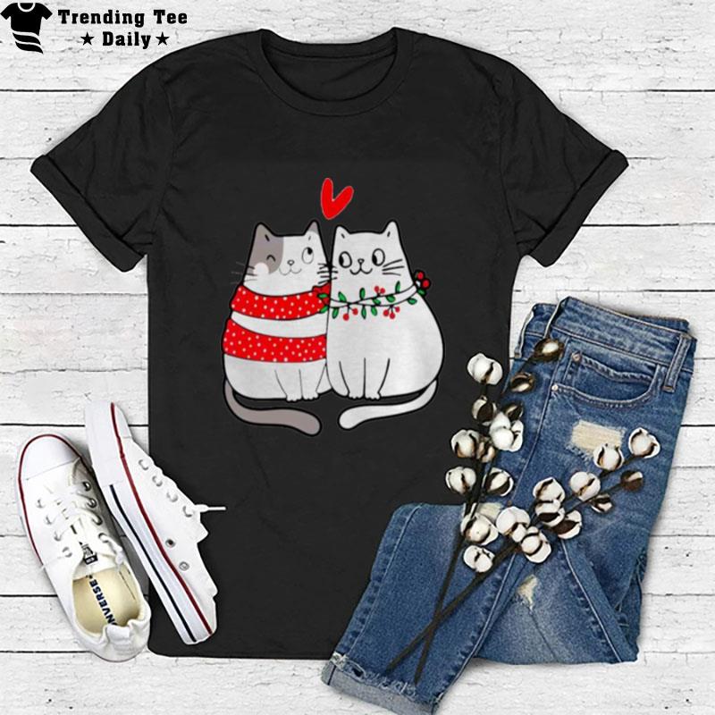 Valentine Cat Couple T-Shirt