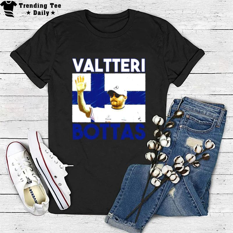 Valtteri Bottas Flag Design F1 Racing T-Shirt