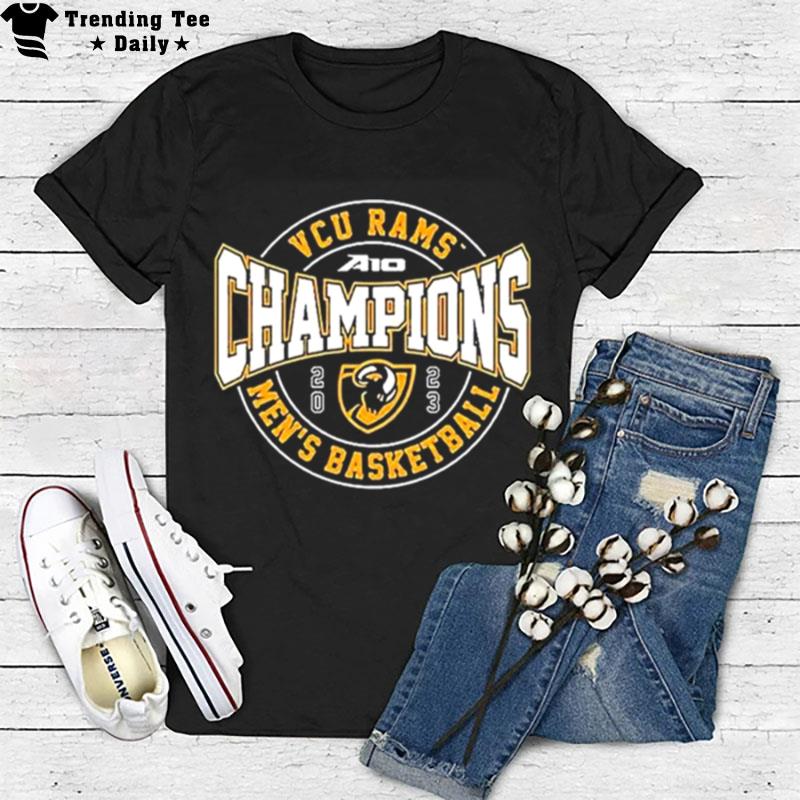 Vcu Rams Ncaa Mens Basketball A 10 Champions 2023 T-Shirt