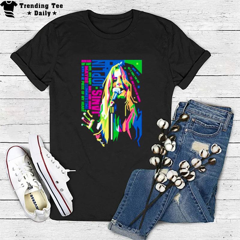 Vector Artwork Of Janis Joplin T-Shirt