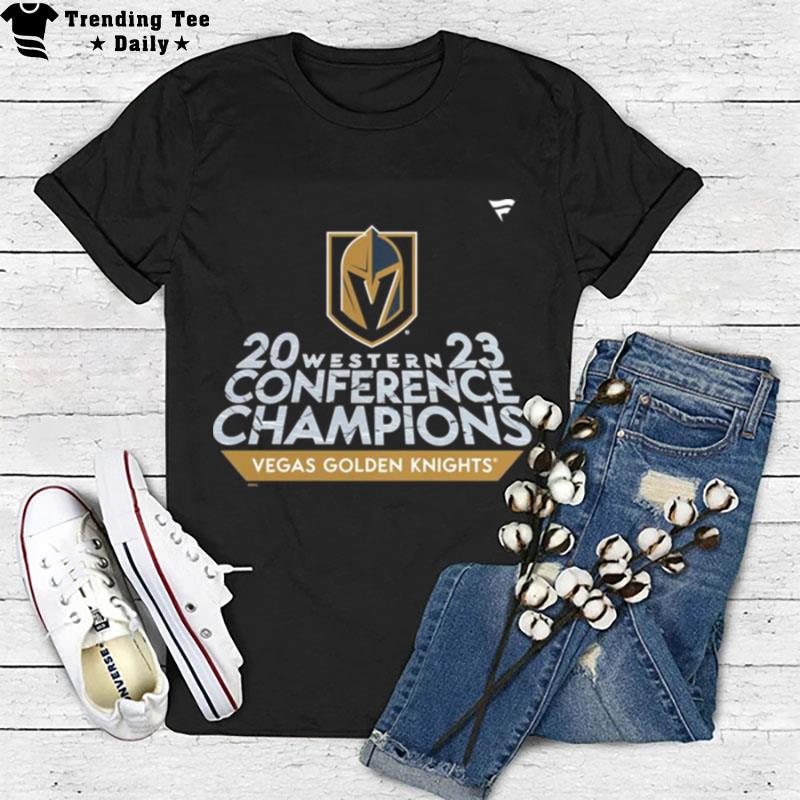 Vegas Golden Knights 2023 Western Conference Champions Locker Room T-Shirt