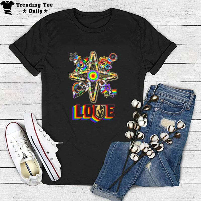 Vegas Golden Knights Lgbtq Love T-Shirt