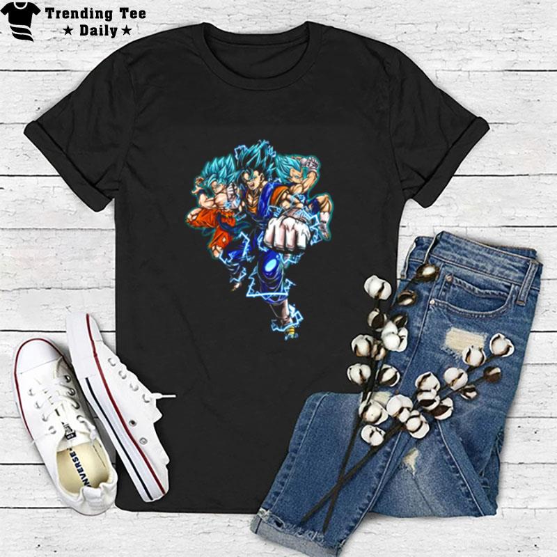 Vegito Ssb X Goku X Vegeta Fusion Dragon Ball Dbz T-Shirt