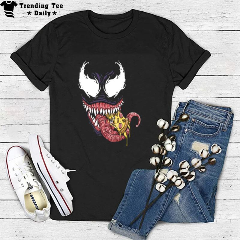 Venom Eating Pizza Tom Hardy T-Shirt