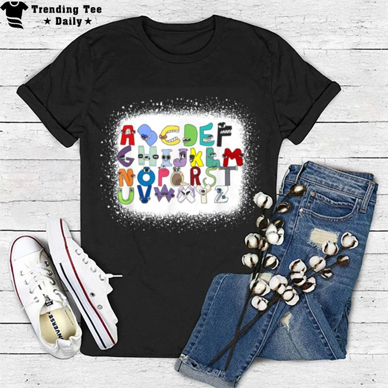 Villain Letter Abcs Bleached Boys Evil Alphabets Bleach Lore T-Shirt