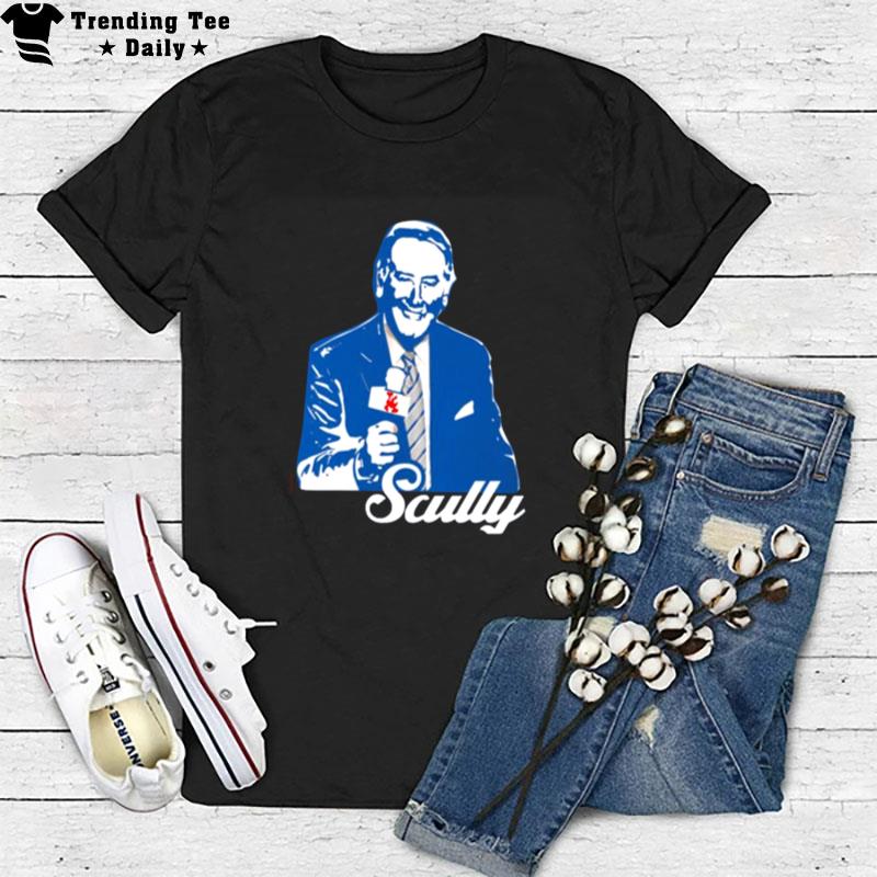 Vin Scully Los Angeles Baseball Broadcaster Legend Tribute T-Shirt